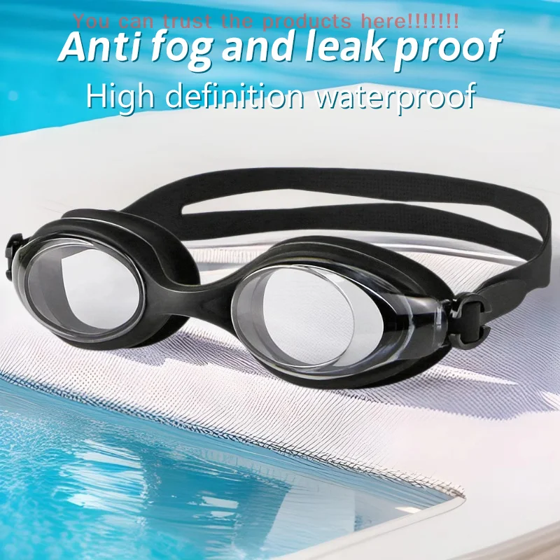 

High-definition Swimming Goggles For Adult Swimming Equipment Adult Waterproof Antifog Glasses Flat Transparent Diving Goggles