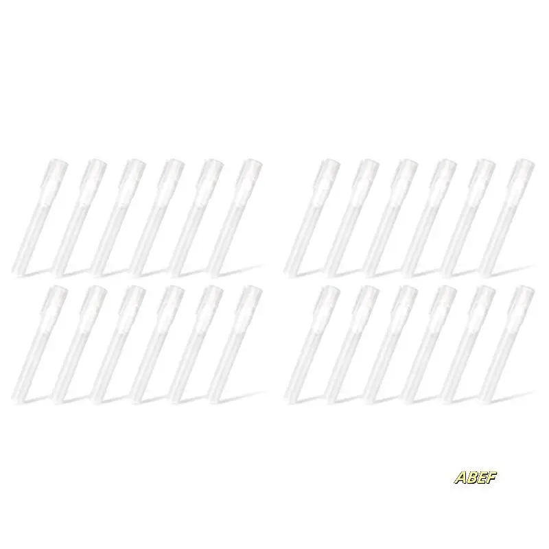 

24Pack 6/3 Mm Empty Fillable Blank Paint Touch Up Pen Markers Round Tilted Head Paint Marker Pens For Art Painting Kit