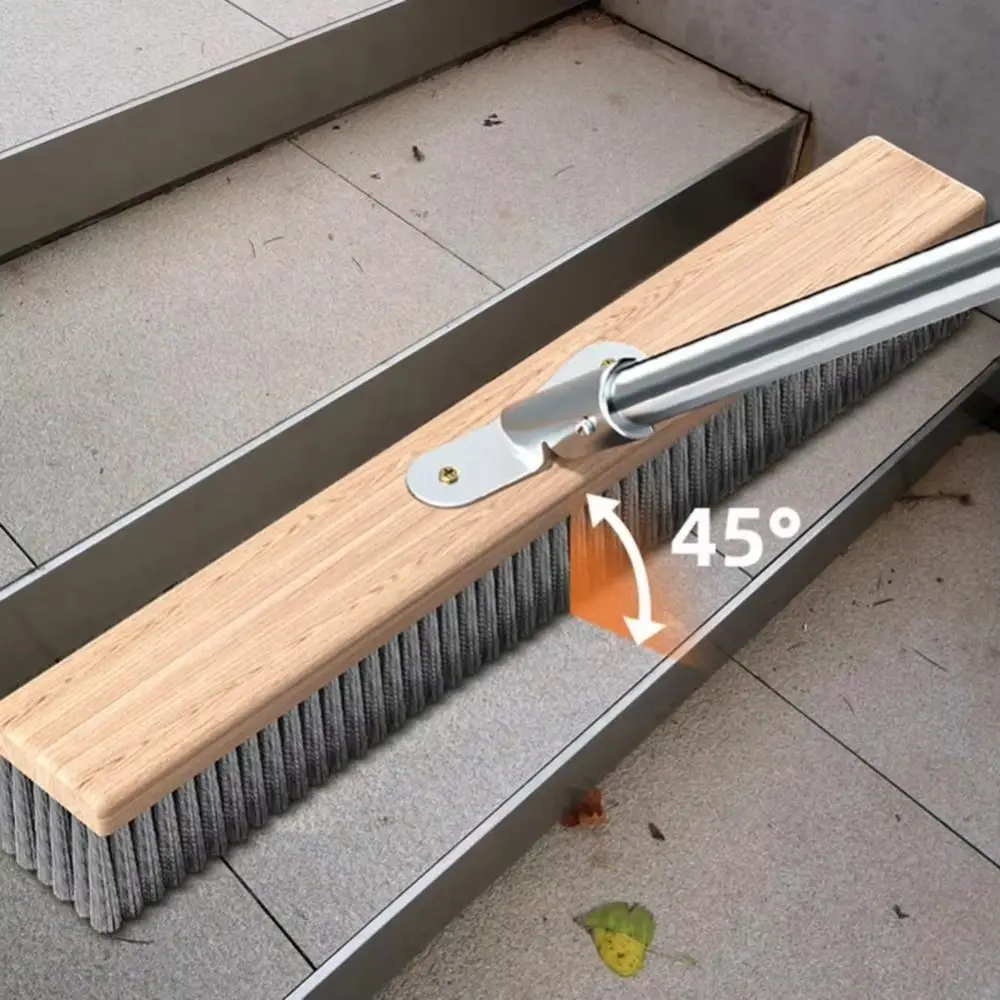 Stainless Steel Wire Broom Brush Corrosion-Resistant Heavy Floor Scrubbing Brush Rust-Proof Rough Scrubber Deck Scrub Brush