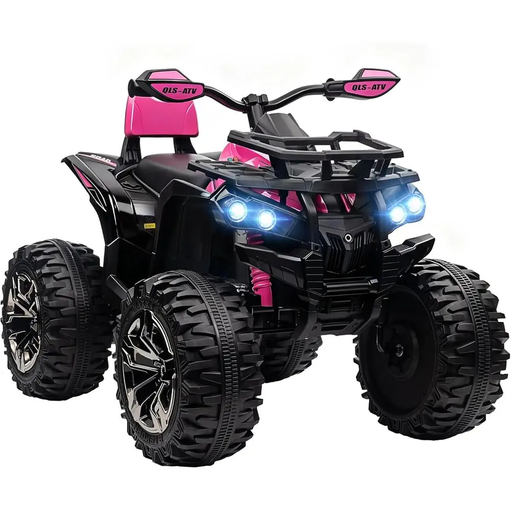 

Children's 12V Electric ATV with Treaded Tires, Music, USB, MP3, Lights - Suitable for Boys and Girls, Available in Pink