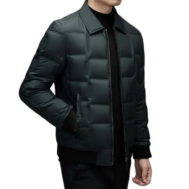 2025 New Arrival Winter 85% White Duck Down Jackets Men,Mens Warm Thick Coat, M3768