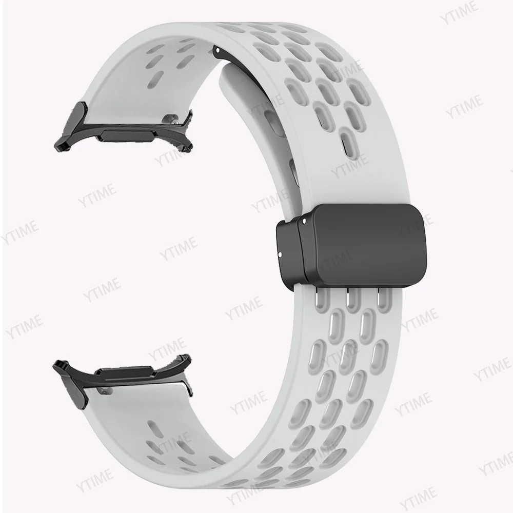 Ремешок силиконовый для Samsung Galaxy Watch Ultra 47 мм, браслет с магнитной застежкой для Galaxy Ultra 47 мм
