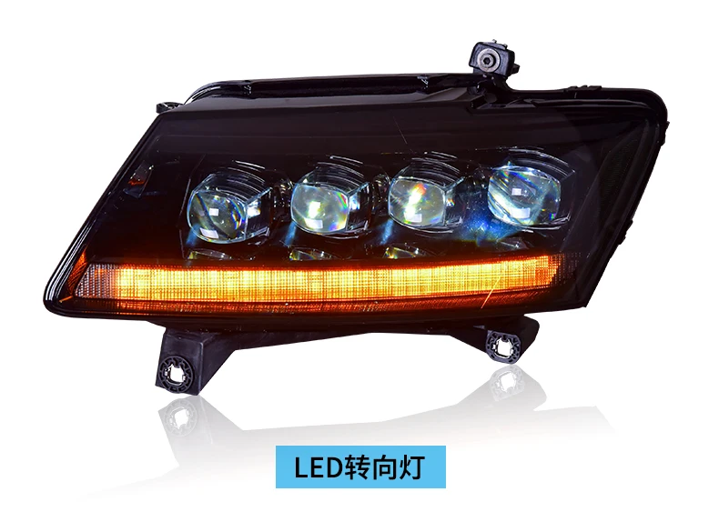 2pcs car bumper headlight for Audi Q5 daytime light 2009~2018y DRL car accessories Full LED headlamp for audi Q5 fog light