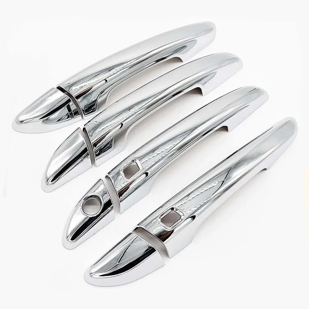 For Hyundai Sonata 2015 2016 2017 2018 2019 Car Sticker Chrome Silver Exterior Door Handle Moulding Cover Trim Decor Accessories