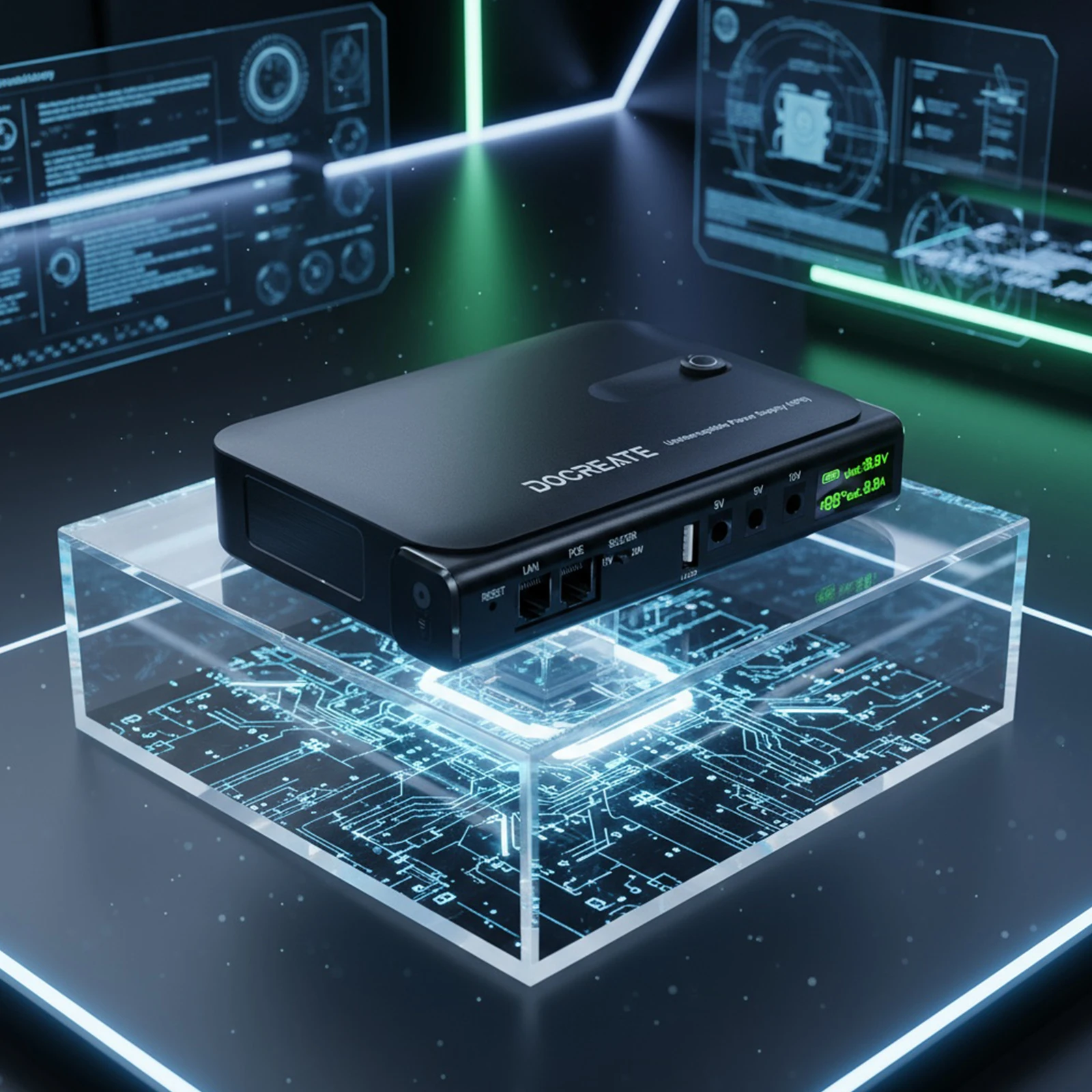 Alimentation sans interruption UPS sans batterie, batterie de secours UPS, prend en charge 5V/9V/12V pour routeur Modem, caméra de sécurité