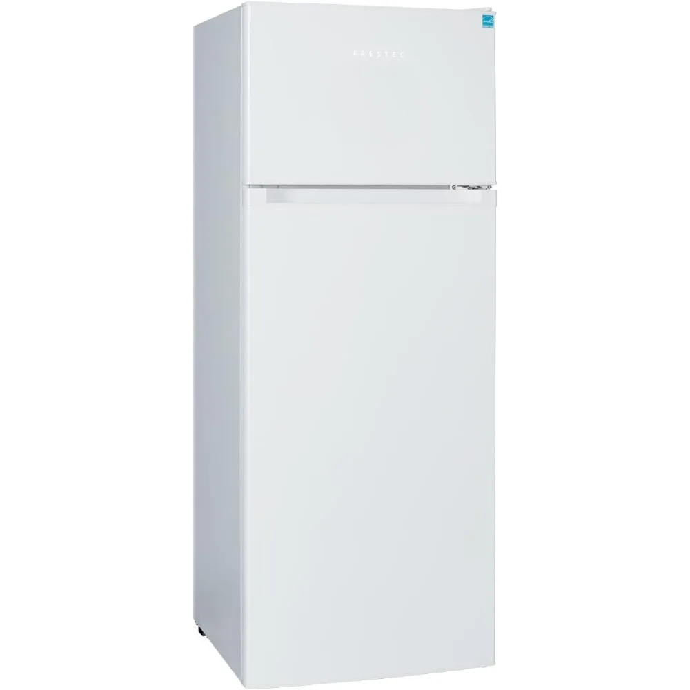 Top Freezer, 2 Door Fridge with Adjustable Thermostat Control, Freestanding, Door Swing, White (FR 742 WH)