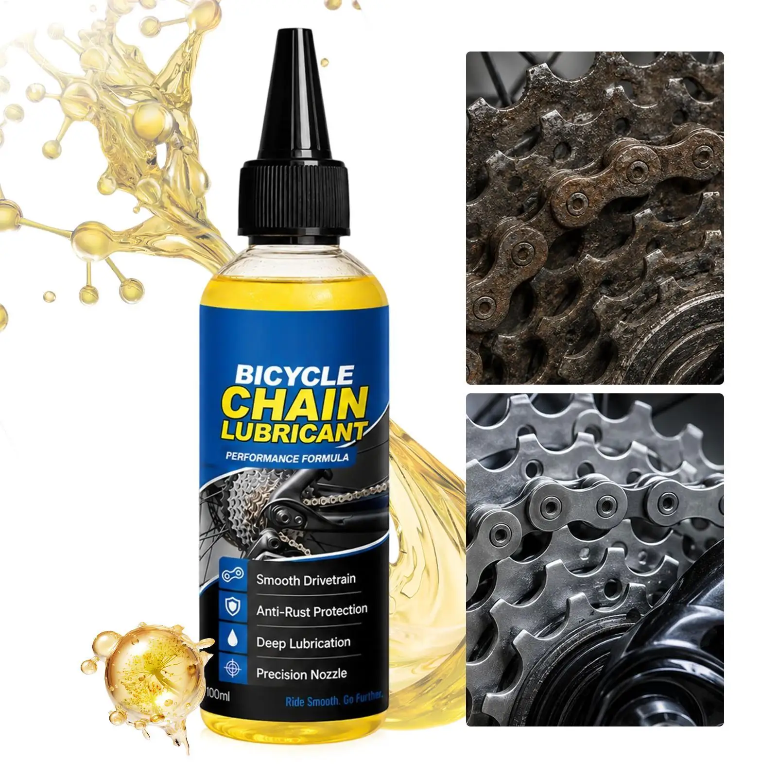 100ml Bicycle Chain Lubricant Special Dry Weather MTBs Race Bike Oil for Fork Flywheel Cycling Daily Maintenance Accessories
