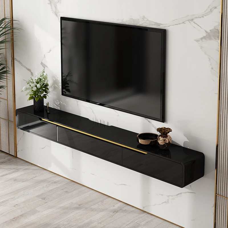 Wall Moun Modern Tv Stands Nordic Space Saving Trendy Italian Tv Stands Glossy Slim Muebles Para Tv Furniture For Apartments