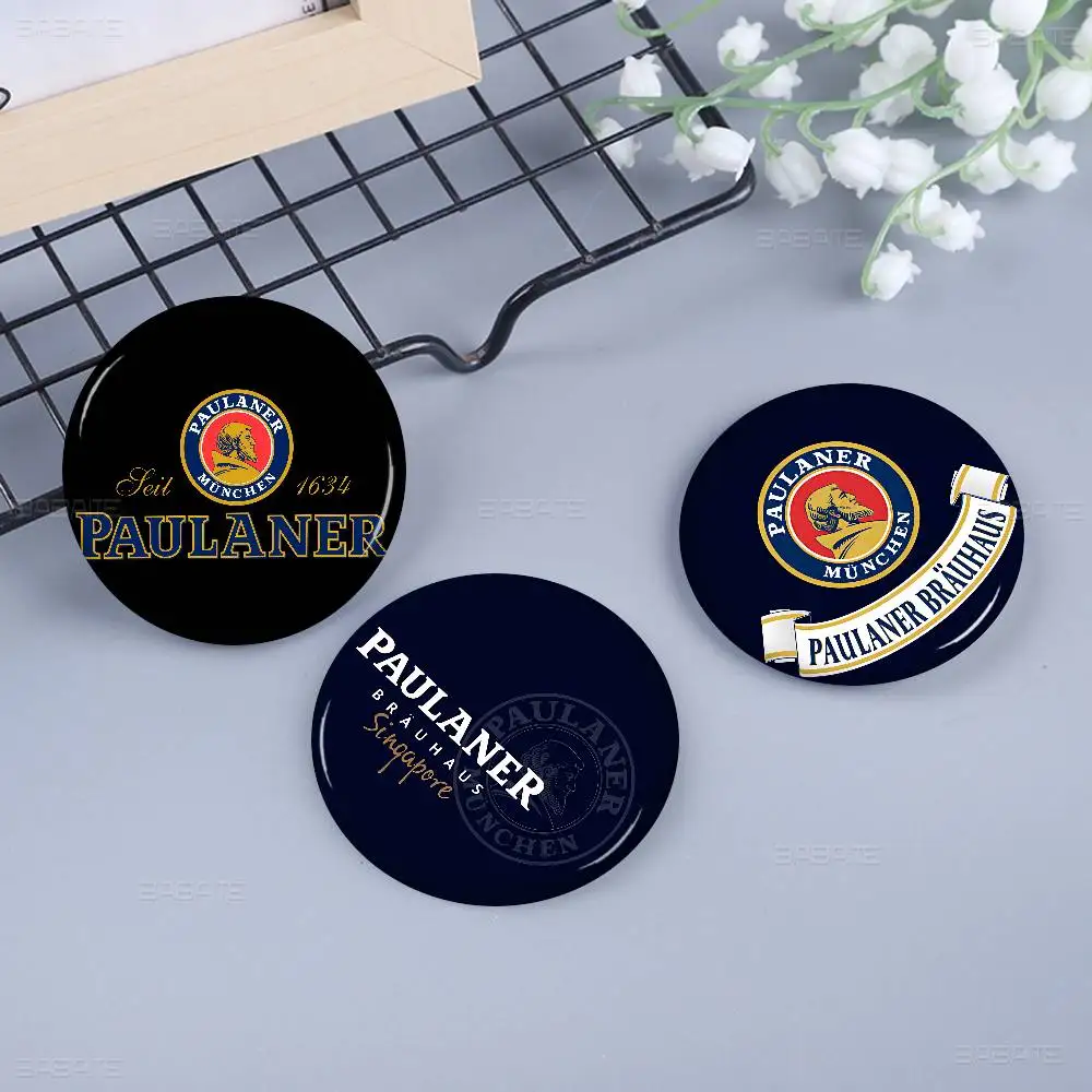 German Beer Paulaner Anime Brooches Cute Cartoon Badge Jacket Jeans Lapel Pin Gift