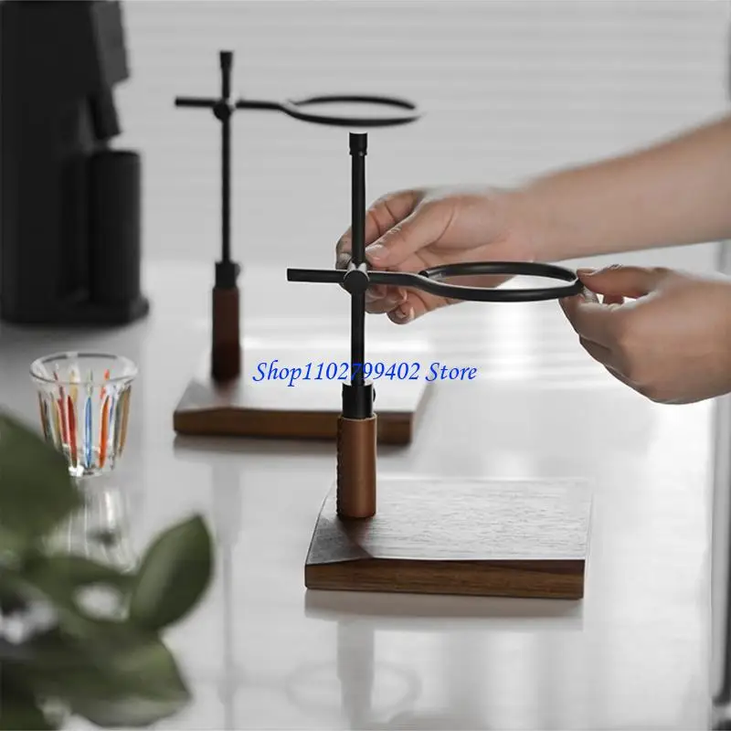 

547F Travel Friendly Hand Brews Coffee Station Espresso Machine Support Coffee Brewing Stand Present for Espresso Aficionados