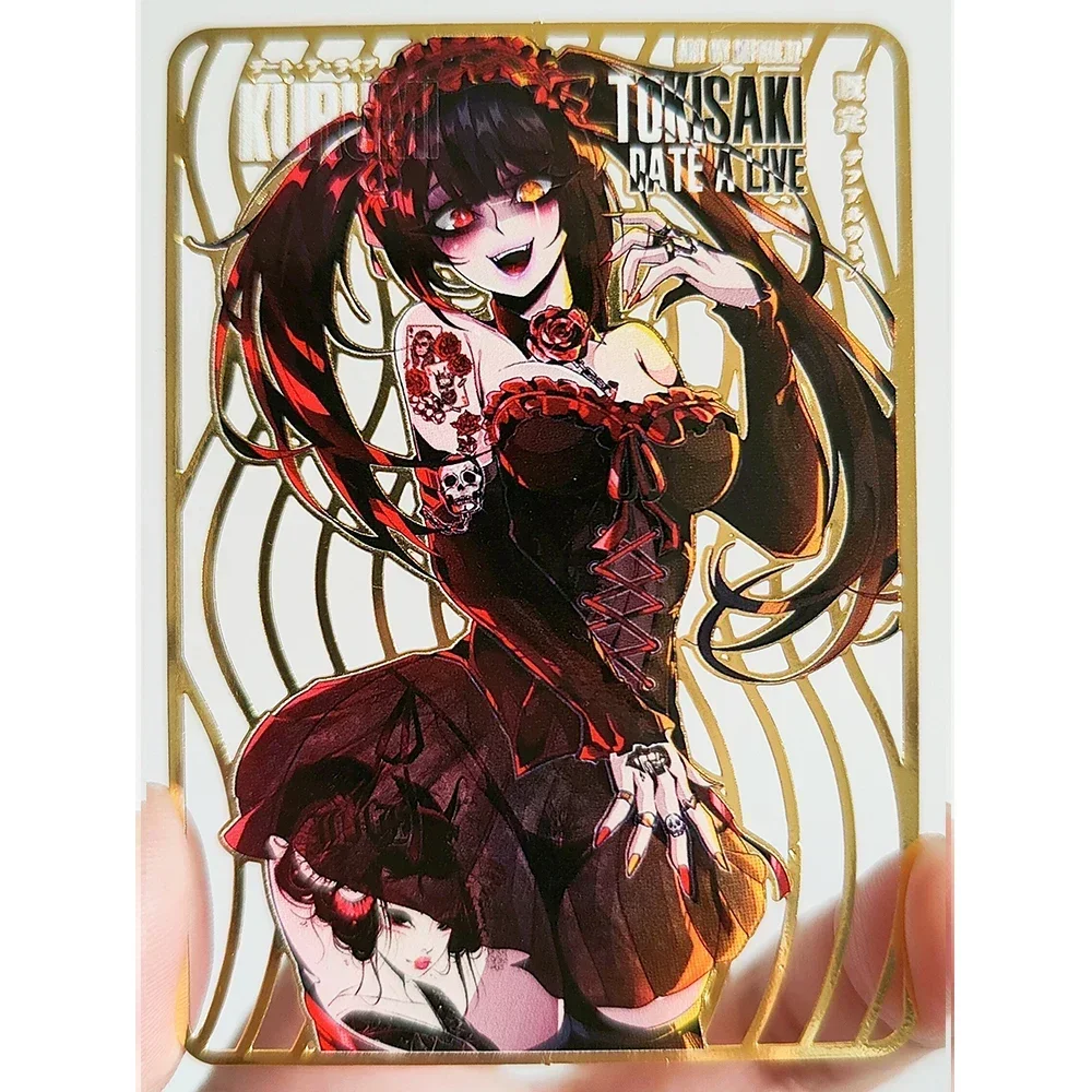 Anime Goddess Story DIY ACG Collectible Cards Boys Play Toys Birthday Gifts Tsunade Albedo Kurumi Sexy Metal Card 28PC/Set