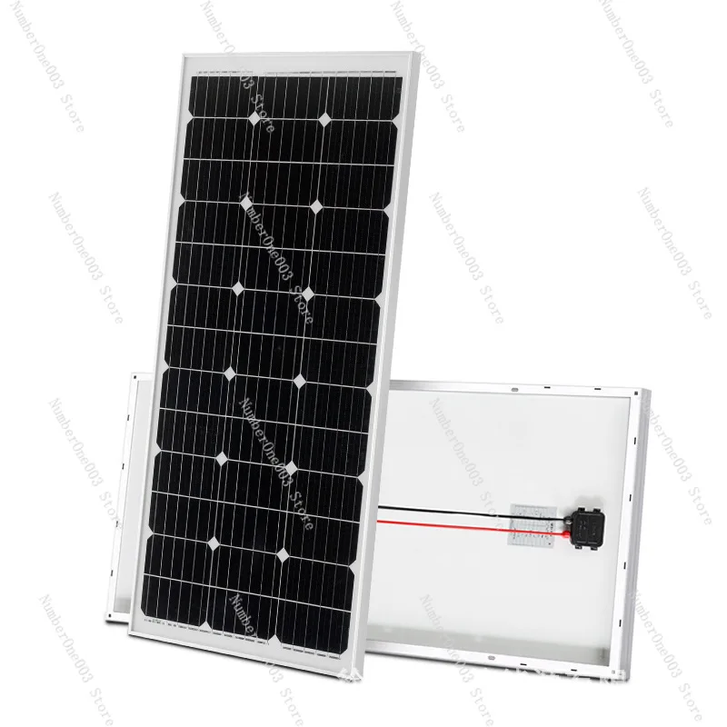 Monocrystalline Solar Panel, Household Photovoltaic Power Generation Charging Board, 12V, 300-30W