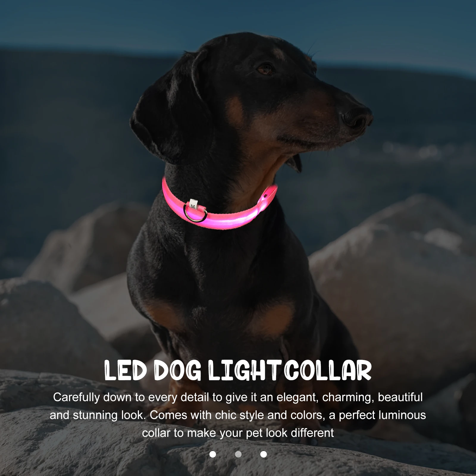 

Stylish Pet Neck Decoration Safe Adjustable Dog Collar Accessory for Pets