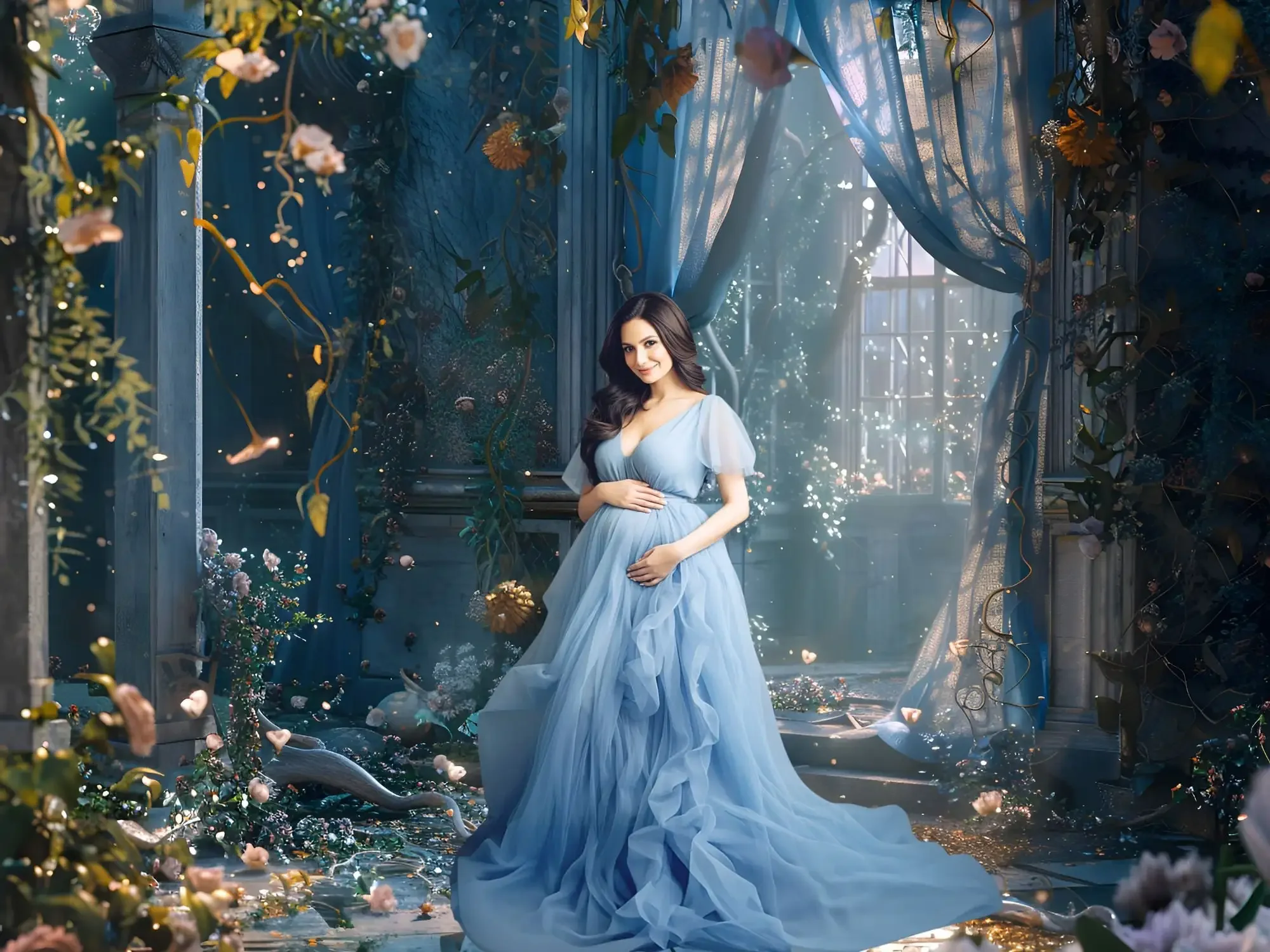 Mehofond Photography Background Spring Romantic Dreamland Floral Kid Adult Birthday Wedding Portrait Decor Backdrop Photo Studio