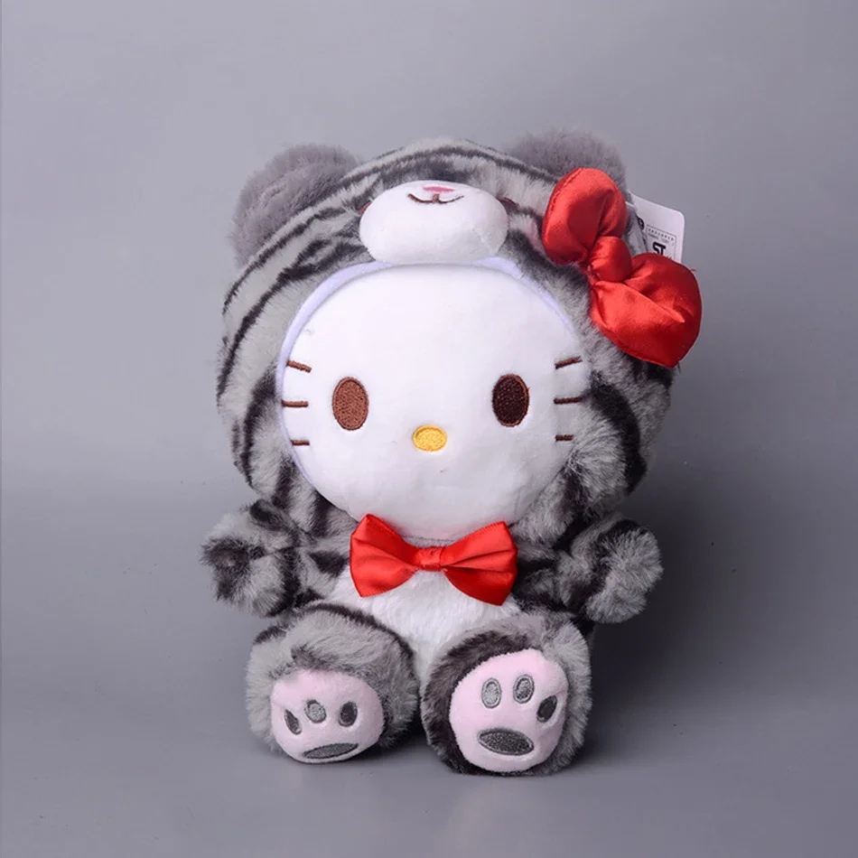 2025.23CM Poduszka Pluszowa Kawali Tygrys Kuromi Hello Kitty My Melody Cinnamoroll Anime Zabawka dla Dzieci Kolekcja z Kreskówek na Prezent