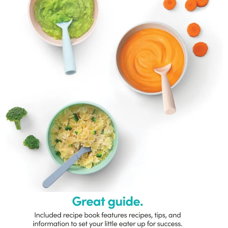 NutriBullet NBY-50100 نظام صنع الطعام الكامل للأطفال، 32 أونصة، أبيض، أزرق، شفاف