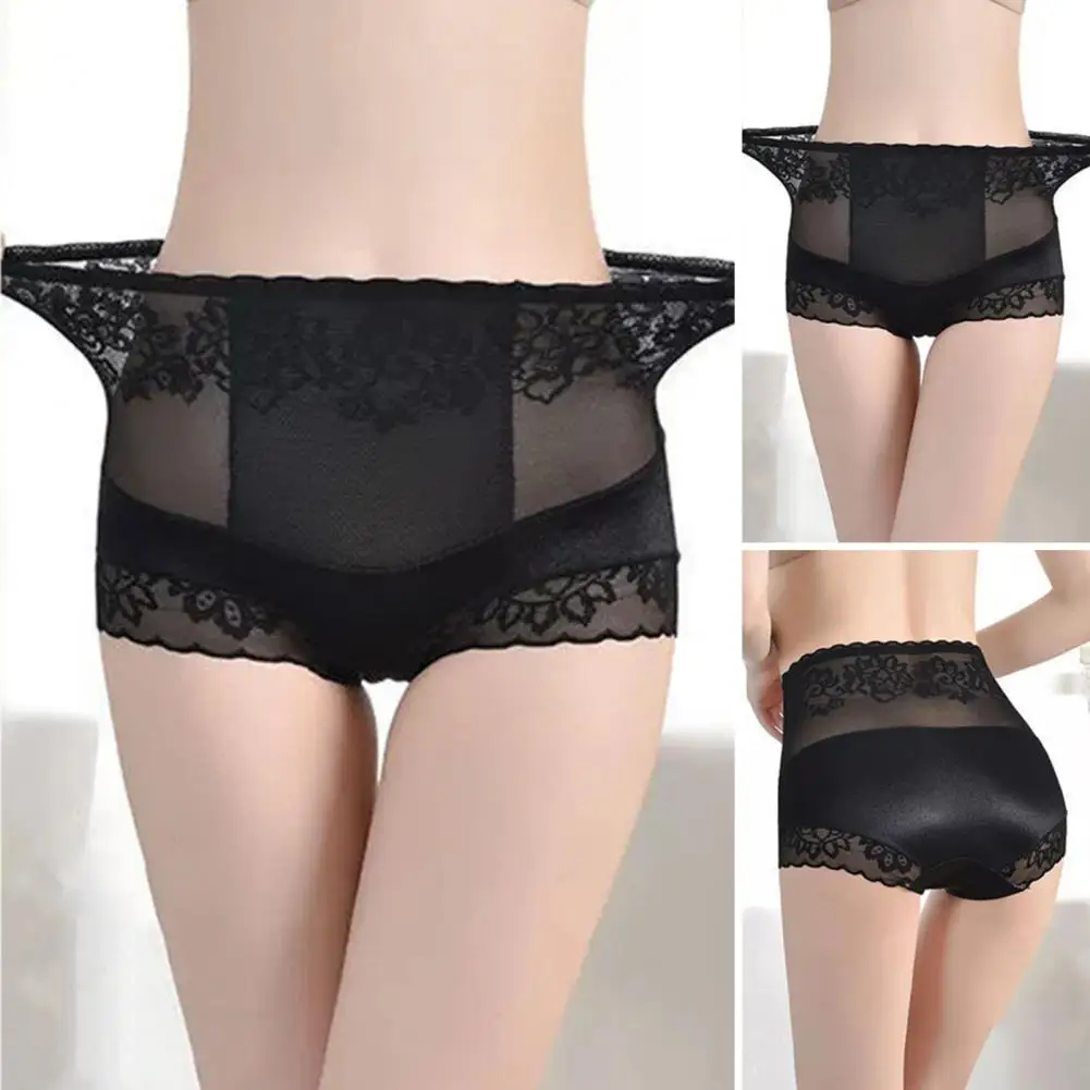 Lightweight Stretchy Underwear Women High Waist Lace Embroidery Butt Lifter Panties for Women Sexy Tummy Control Underwear