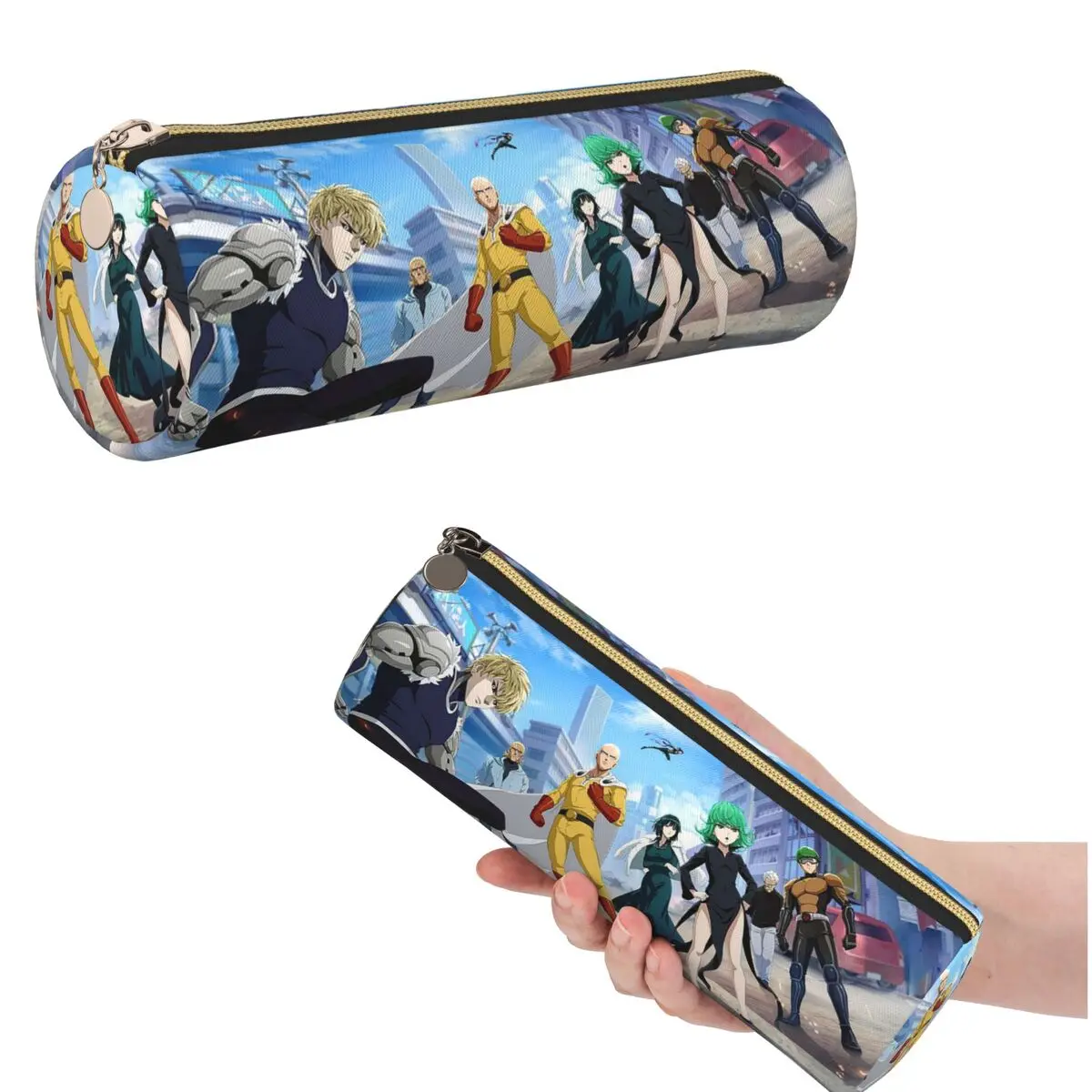 Anime One Punch Man Pencil Case for Students School Pen Box Pencil Bag Stationery Supplies Pen Holder Bag