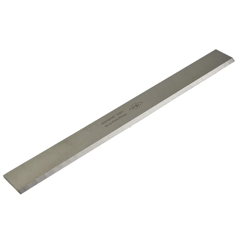 Planer Blade Single-edge Blade 12 Inch Length 3mm Thickness HSS Silver For Milling Machine Increase Speed/depth