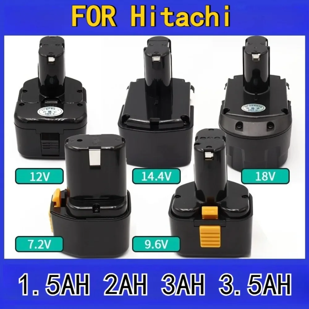 

Аккумуляторная батарея 1.5-3.5 Ач для ручной дрели Hitachi, 7.2В/9.6В/12В/14.4В/18В, BCC912 15EB1820, никель-металлгидридный, перезаряжаемый