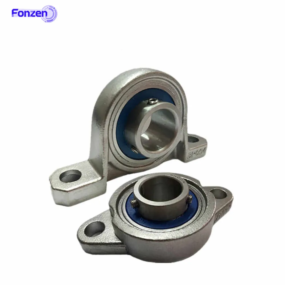304 Stainless Steel Bearing Housing SKP/SKFL Pillow Block/Flanged Unit ID 8-30mm Waterproof Corrosion Resistant