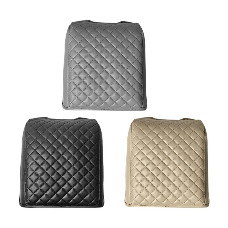Y4UA No-Drill Center Console Armrest Cover for 150 2015-2020 with Profile-Following Leather Form, Quilted Panel, and Finished