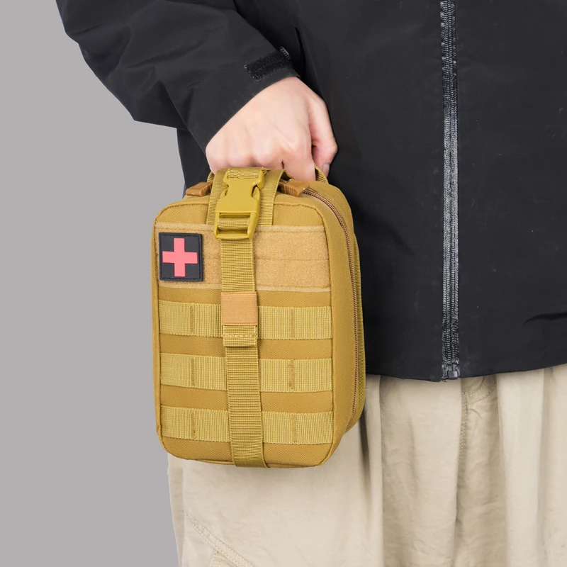 Tactical MOLLE First Aid Pouch Empty Medical Bag Durable Rip-Away IFAK Trauma Kit for Camping Hiking Hunting Emergency Survival