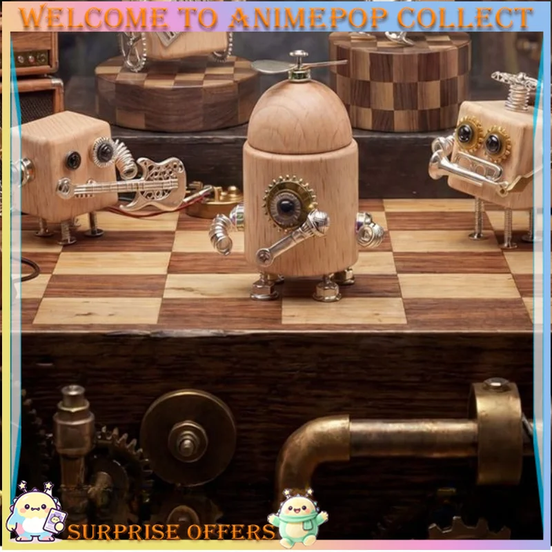MierEdu New Trending Punk Band Style DIY Robot Assembly Craft Kit Model Birthday Gift Collectible Desk Decoration Art Toy Set