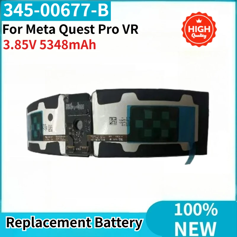 100% New High Quality 3.85V 5348mAh 345-00677-B for Meta Quest Pro VR Integration Replacement Battery