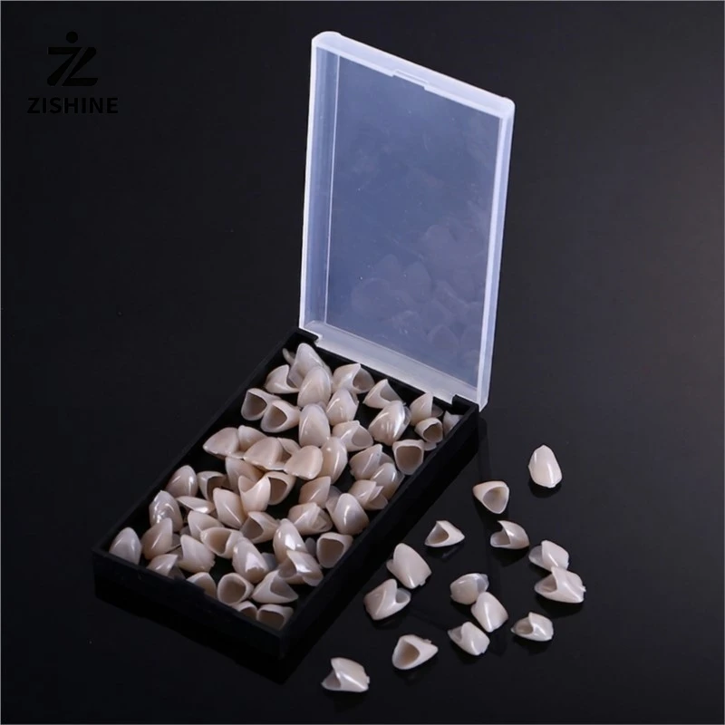 Dental Temporary Crown Plastic Anterior Front Posterior Molar Teeth Veneers Kit for Oral Care Restoration Material 72/48/120Pcs