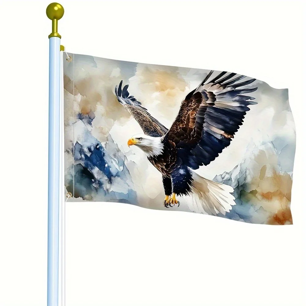 1pc a Celebration Eagle Yard Flag Made from 100% Polyester Designed to Withstand Weather Conditions