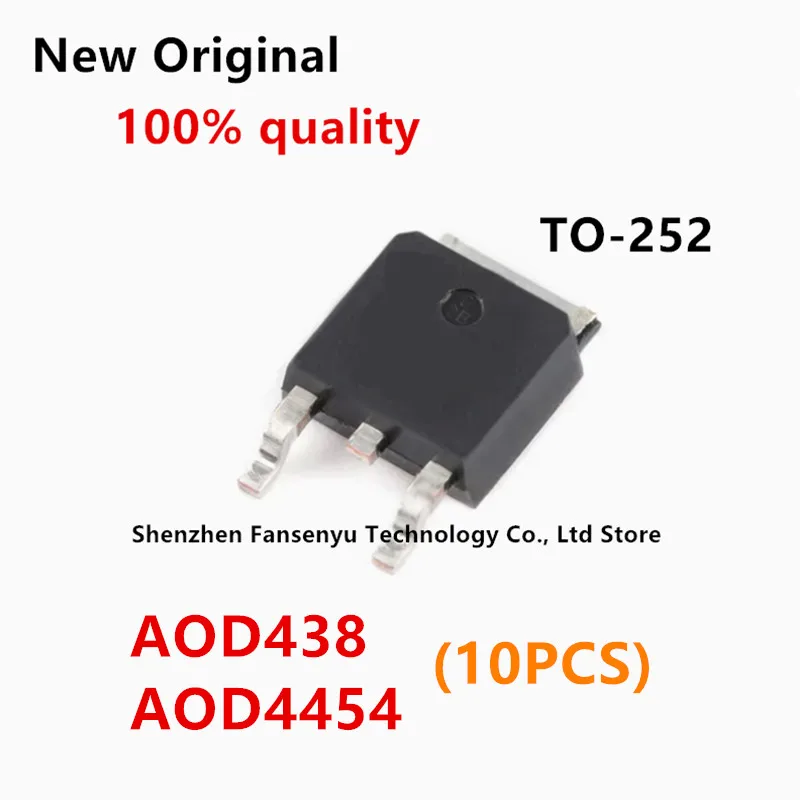 (10piece)100% New AOD438 AOD4454 D4454 TO-252 Chipset