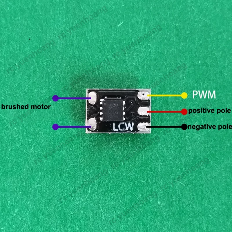1PCS 1/87 1/72 1/64 Scale Static-to-Dynamic Model Modified 1S Brushed ESC Board DC3.7-5V 1.5A Electronic Speed Controller Module