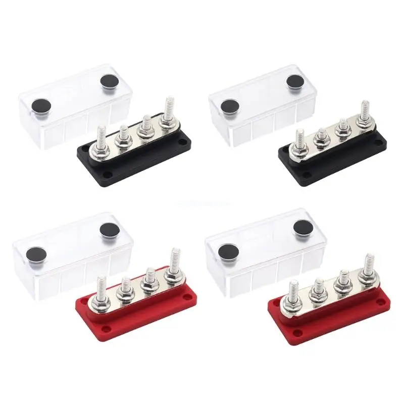 Battery Bus Bar Power 48V Distribution Block 4X Car Terminal Block Studs Dropship