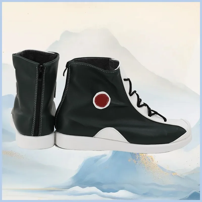 Pet elfin Ash Ketchum Cosplay Costume Shoes Handmade Faux Leather Boots