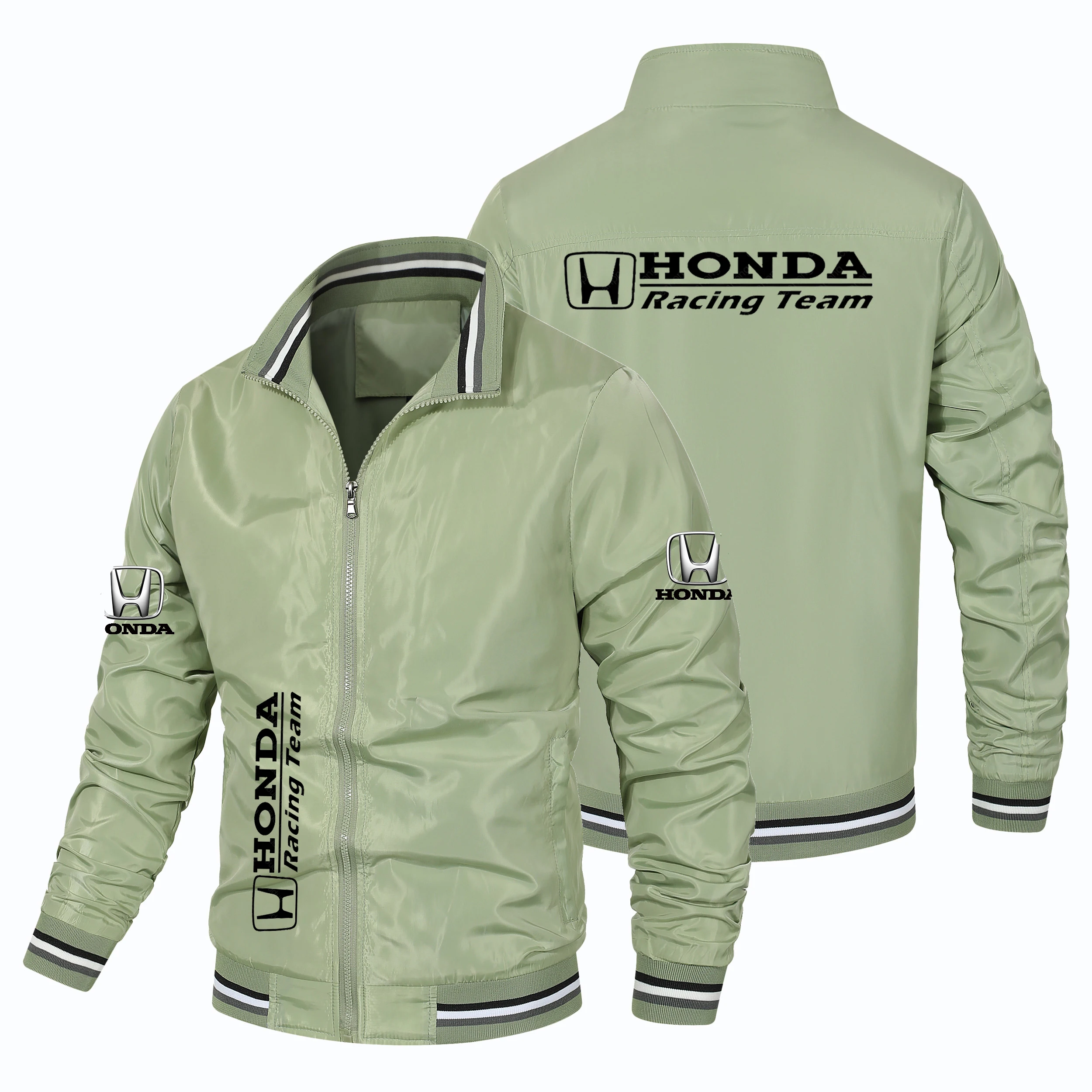 

Men's Spring And Autumn Honda Jacket, Fashionable And Casual Outdoor Motorcycle Racing Jacket, Windproof Zipper Jacket