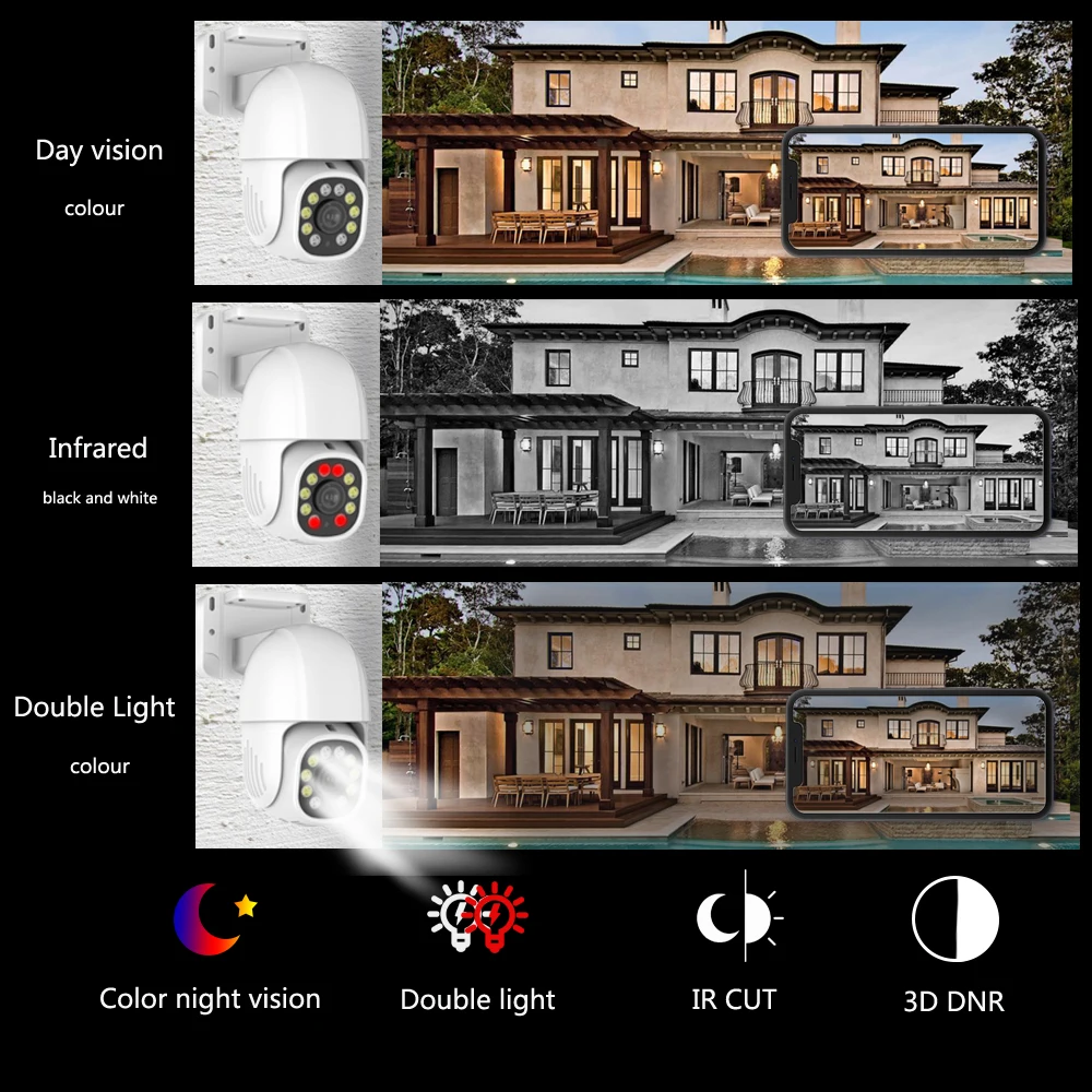 4K POE PTZ IP Kamera Kit 8MP Peluru NVR Sistem Keamanan Warna Penglihatan Malam Audio 2 Arah Keluar Pintu Tahan Air Video Pengawasan