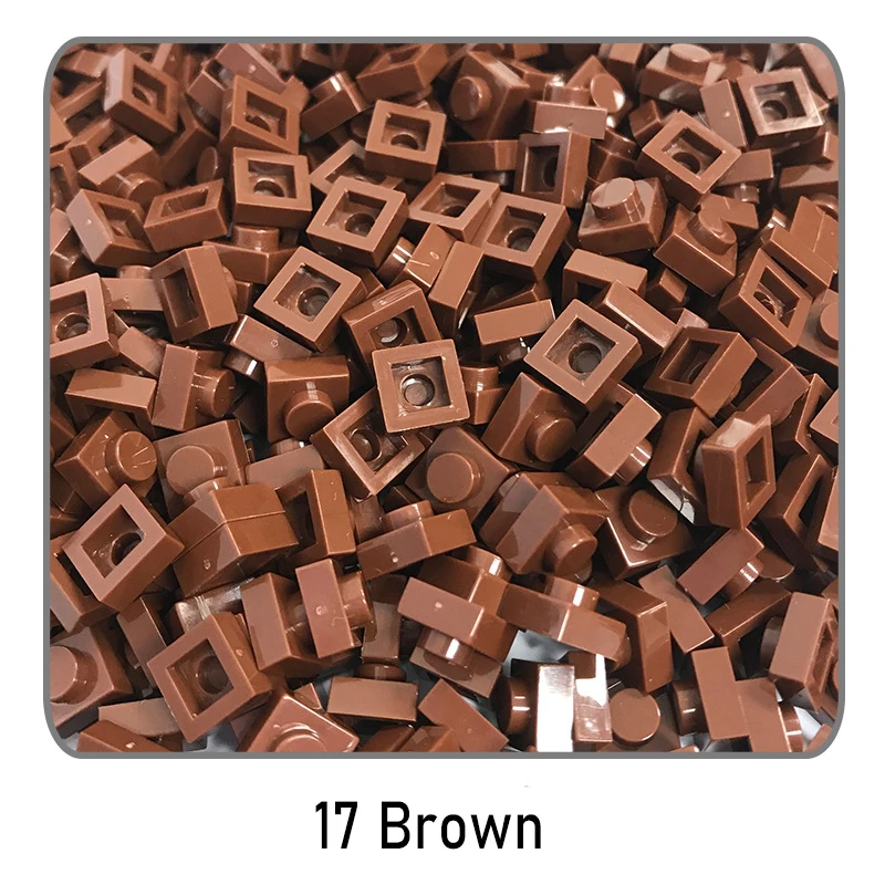 100 Stücke DIY Ziegel Teile 3024 1x1 Platte Pädagogische Tech Bau Assmble Kompatible Block Teile Spielzeug für Kind Kinder
