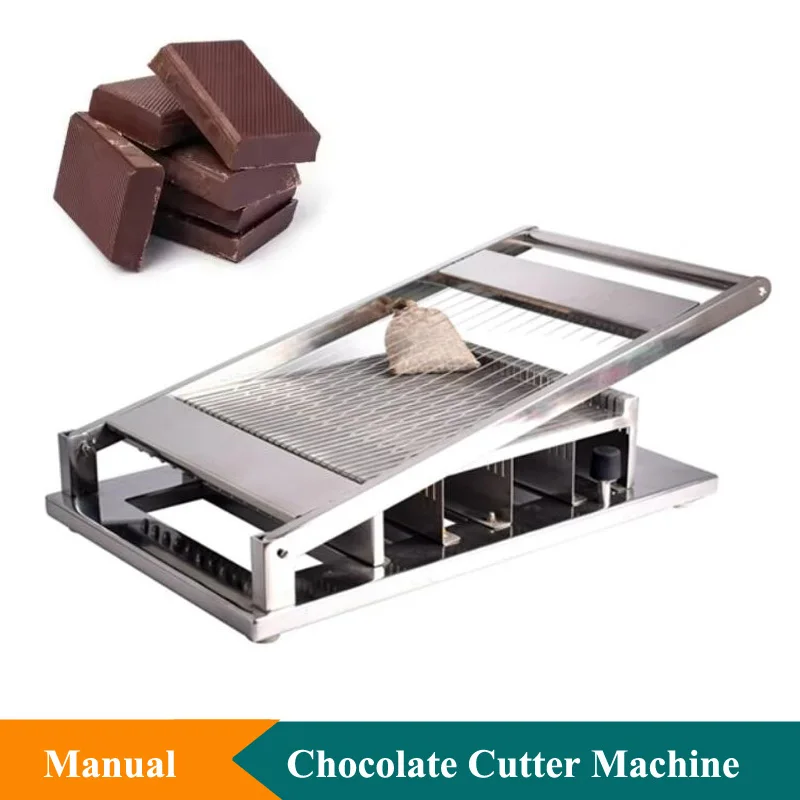 Cortador Manual de bloques de Chocolate, herramienta de corte de queso de 20mm, máquina de corte de línea hecha a mano para pastel suave