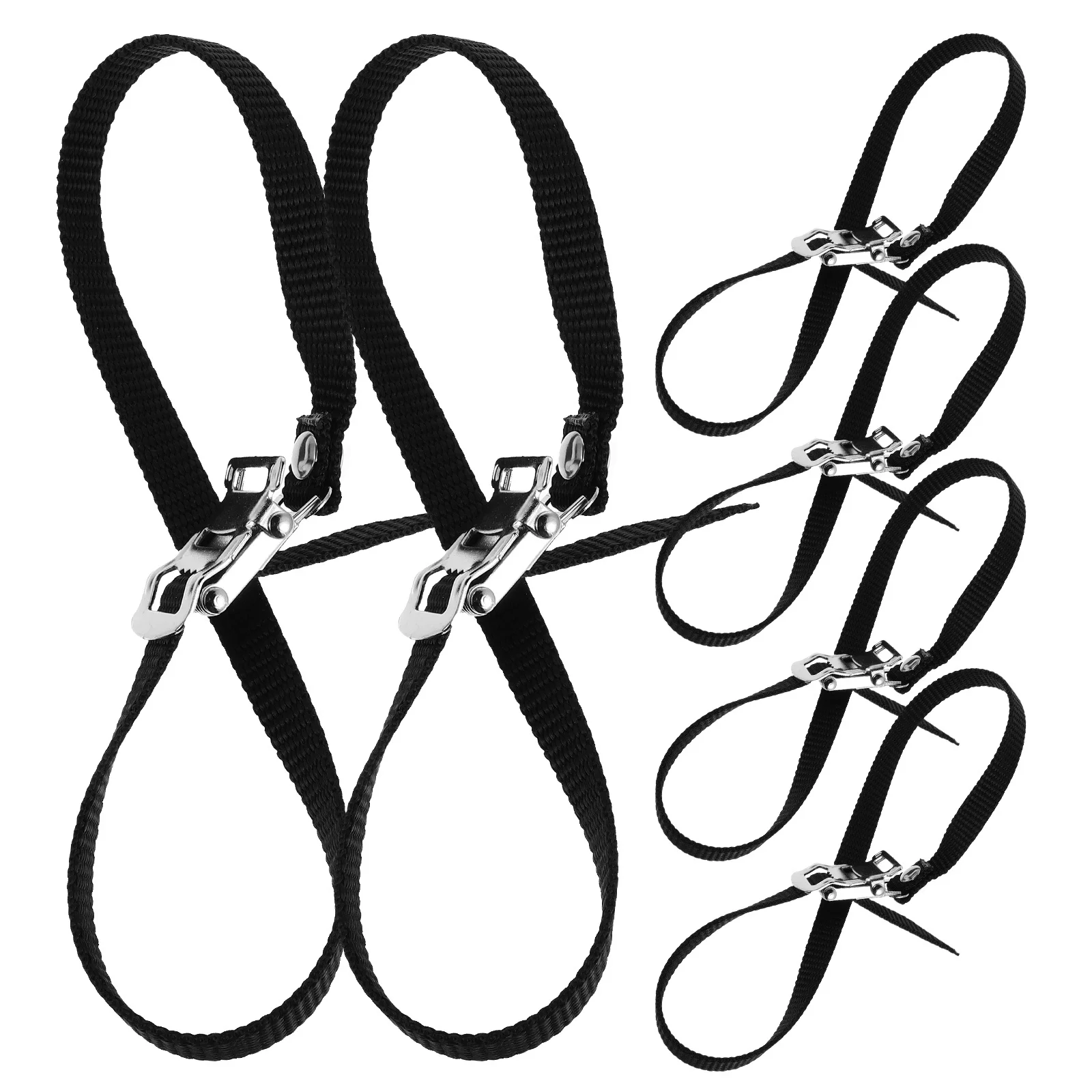 

6Pcs Universal Bike Pedal Straps Adjustable Nylon Foot Pedal Straps Replacement for Stationary Bicycle Exercise Training Fitness