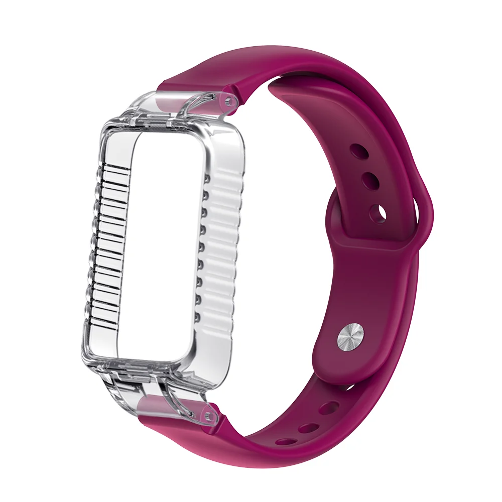 

Watch Strap with Reverse-buckle Protective Case For Honor Band 9 Quick Release Skin-friendly Silicone Smartwatch Band Unisex