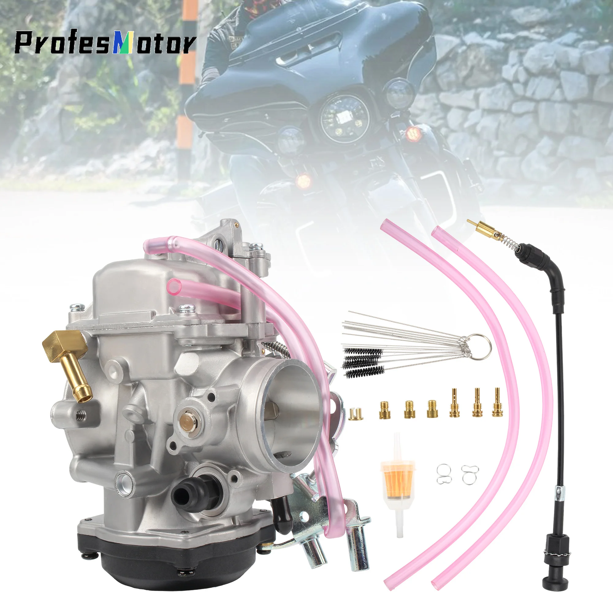 

CV40 40mm Motorcycle Carburetor Set For Harley Davidson Sportster 883 XL883 1988-2007 XLH1200 Dirt Bike Accessories Carburetor