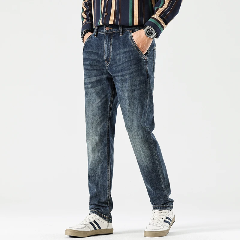 

5K 5925/ High-grade new classic American big cow vintage heavy stonewash jeans