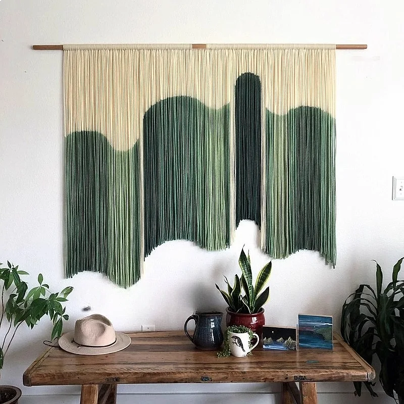 Bohemian Handwoven Tapestry Fringe Wall Decor Nordic Style Living Room Art