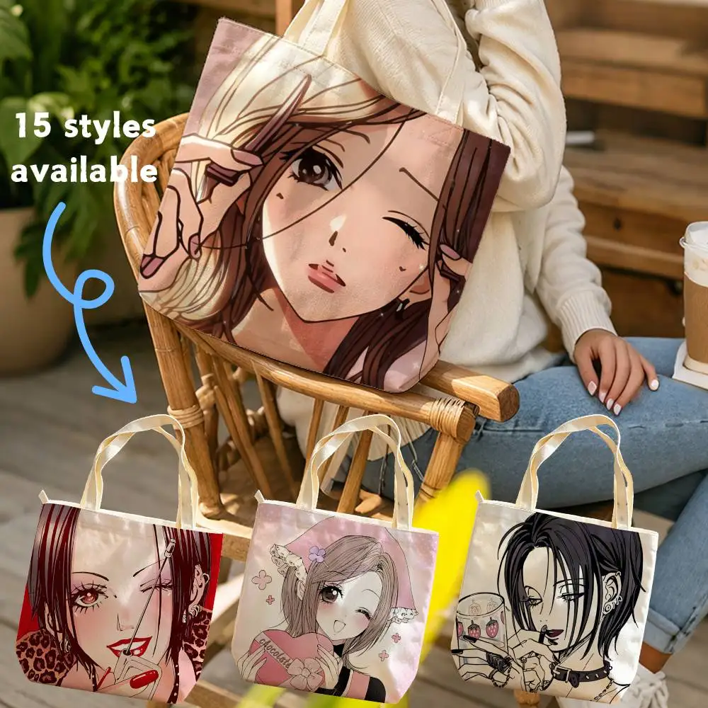 Manga NA-NA O-K Waterproof Lined Canvas bags suitable for going to class, shopping, gifts, and commuting