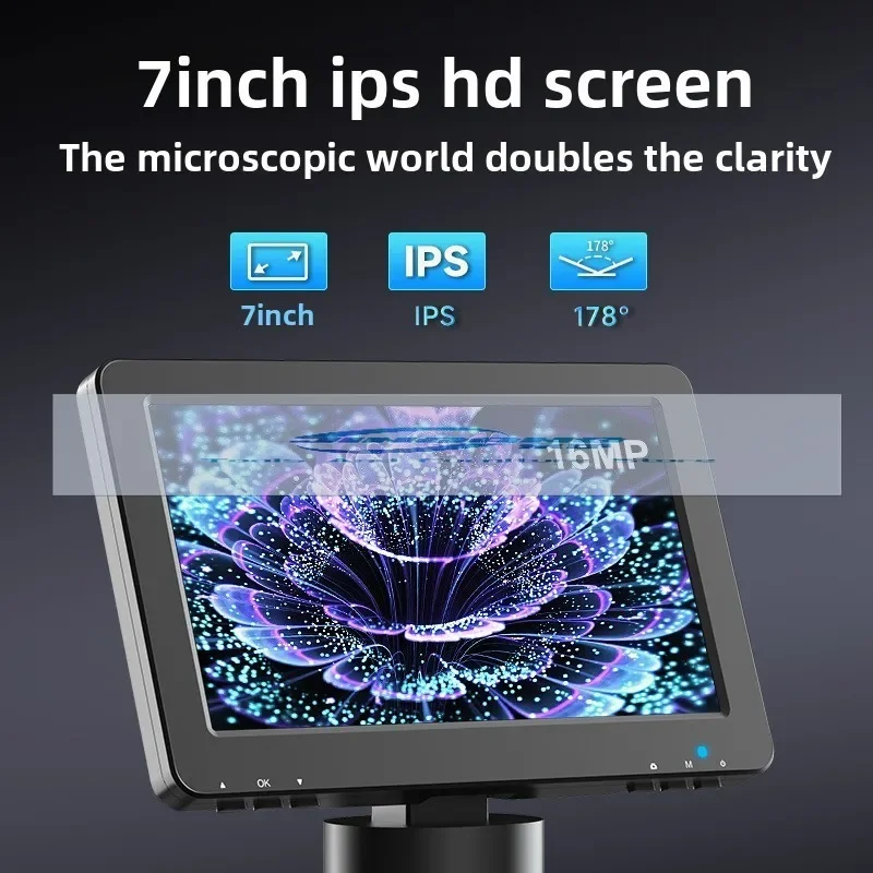 7 inch pro mobile phone repair digital microscope high definition industrial electron microscope