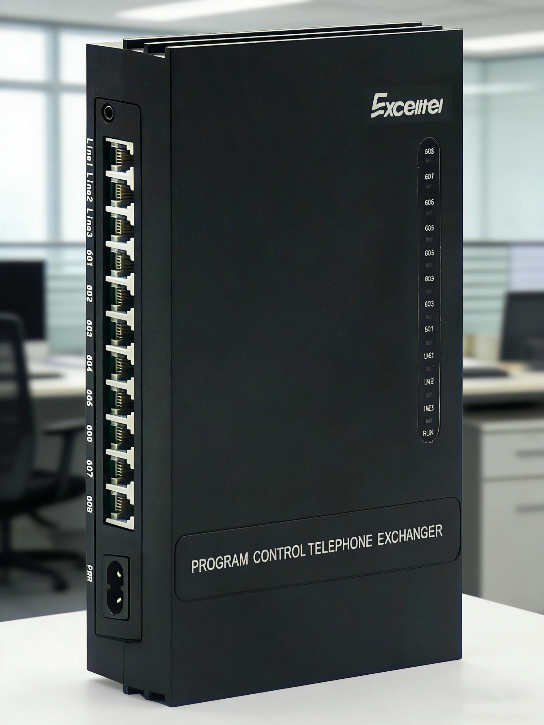 Special customer Excelltel Mini PABX  MS+308 pbx System Telephone Exchange and 1 pcs PH208 display telephone
