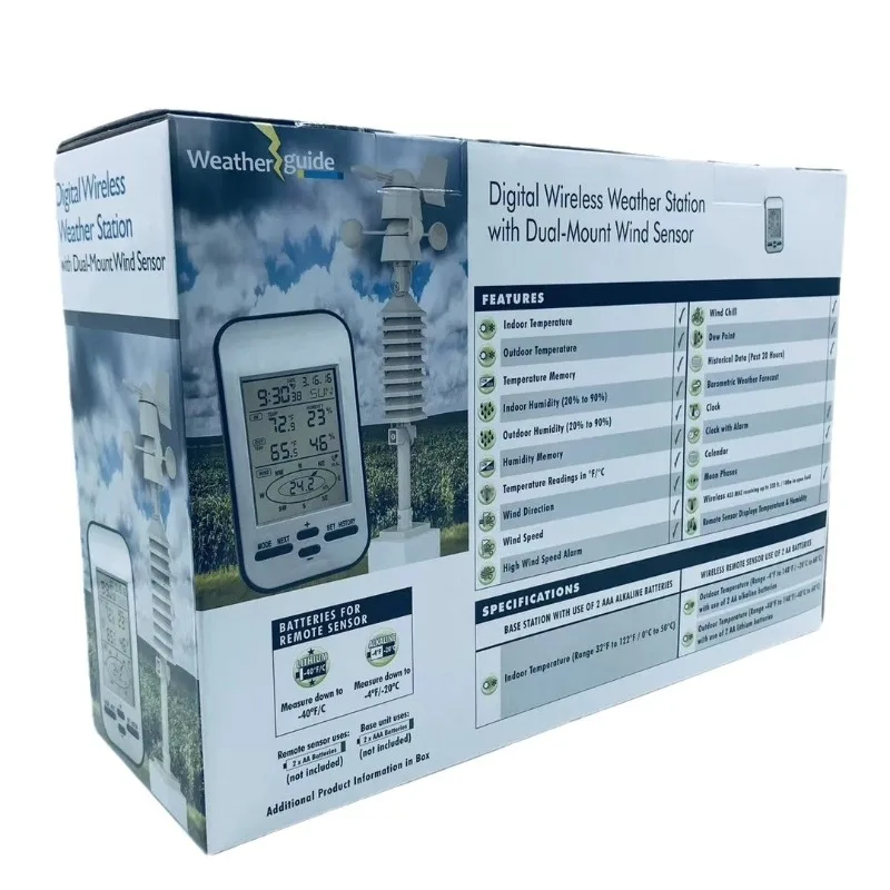 WS0232 Household Weather Station Weather Forecast   Wireless Thermohygrometer English