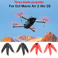 Hélice de tres palas para DJI Mavic Air 2/Air 2S, liberación rápida, ventilador de ala plegable de tres accesorios, piezas de repuesto, accesorios para Drones