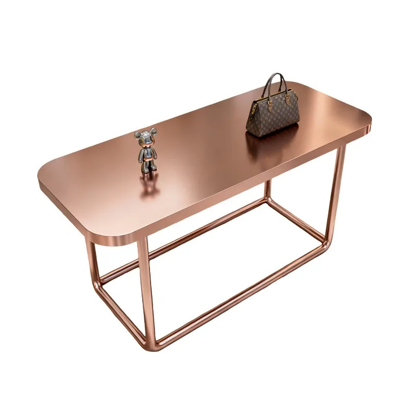Beauty Salon Showcase Store Stainless Steel Product Display Shelf